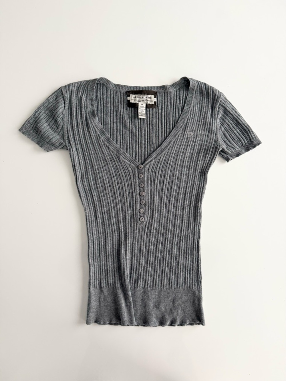 Abercrombie & fitch short sleeve Henley top